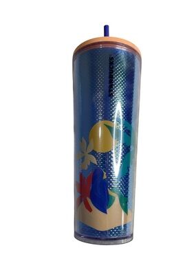 Starbucks Summer 2020 Mermaid Island Iridescent Cold Cup Tumbler 24 oz *As Is*